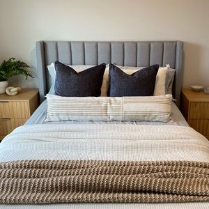 TWO Euro Style Pillow Covers